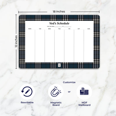 Tartan Weekly Planner