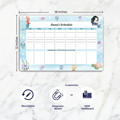 Mermaid Magic Schedule Planner