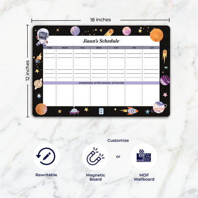Lil Astronaut Schedule Planner