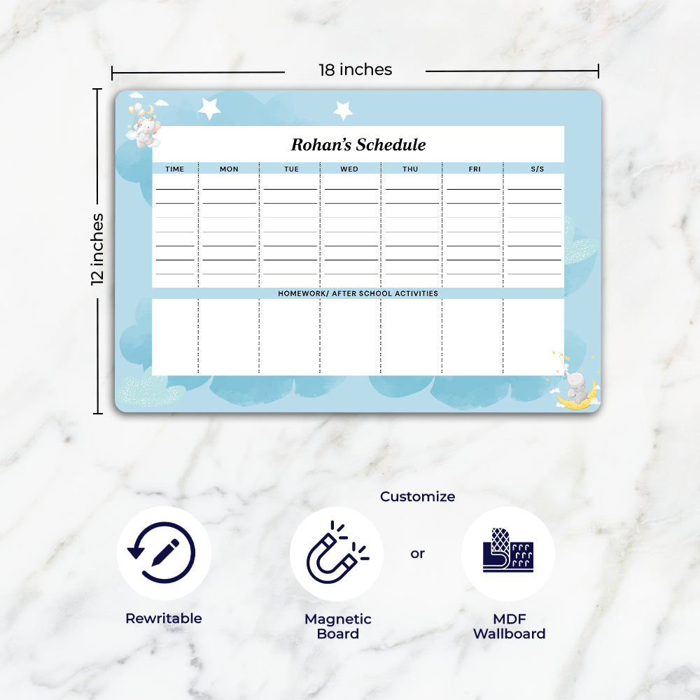 Lil Forest Friends Kids Schedule Planner