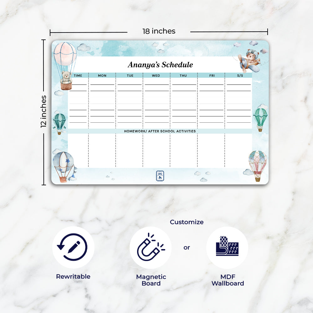 Infinite Sky Kids Schedule Planner