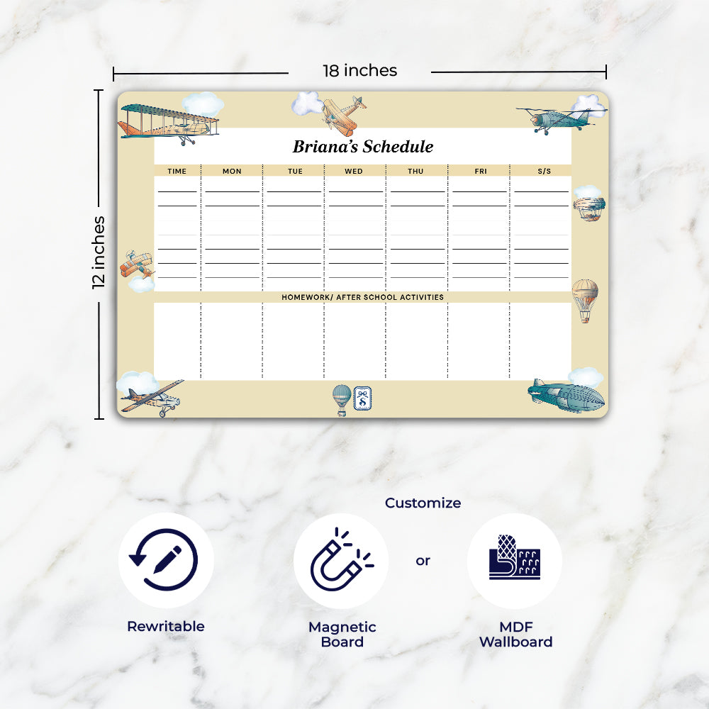 Transport Kids Schedule Planner