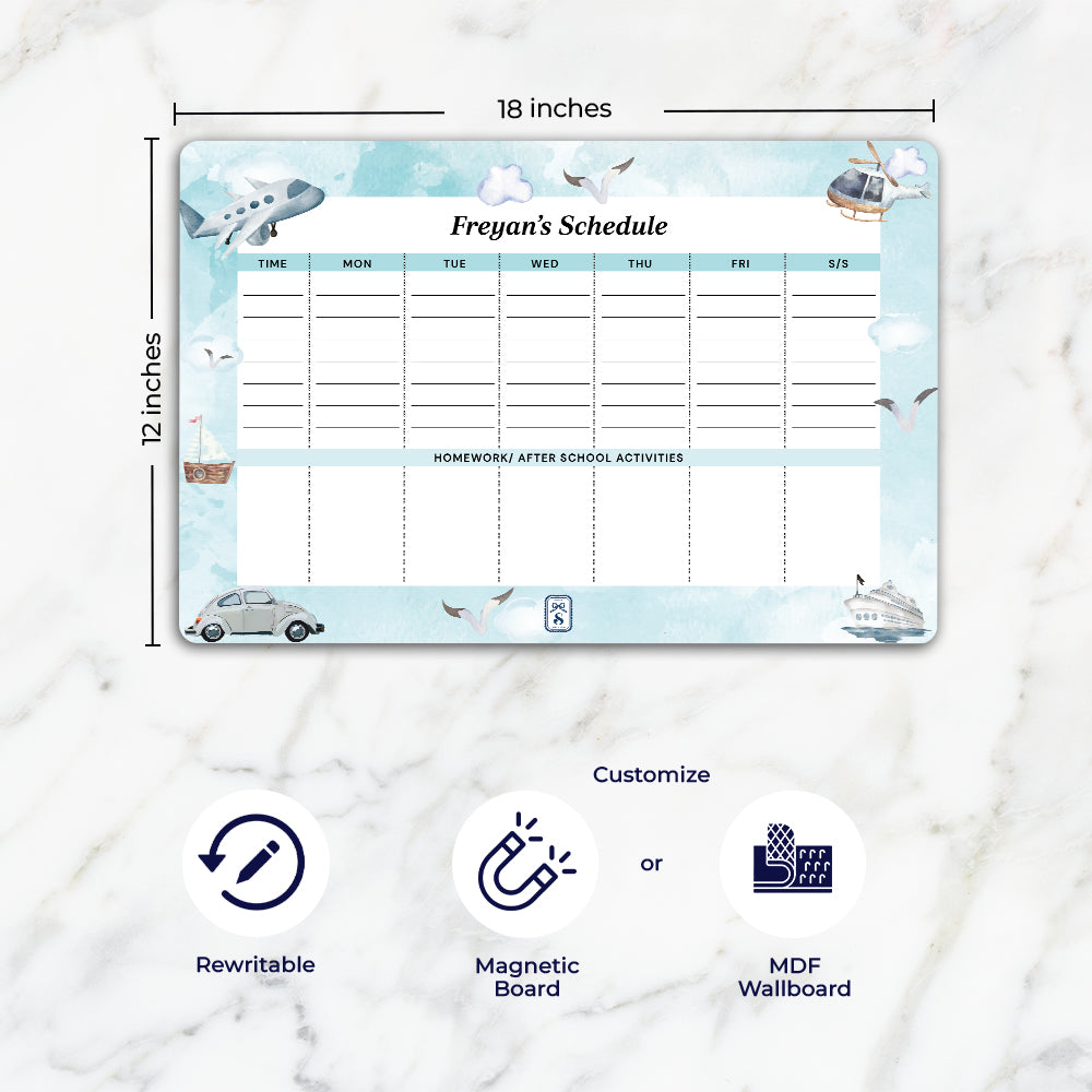 Transport Kids Schedule Planner