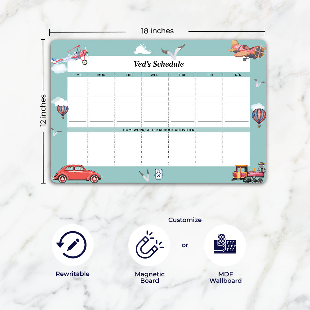 Transport Kids Schedule Planner