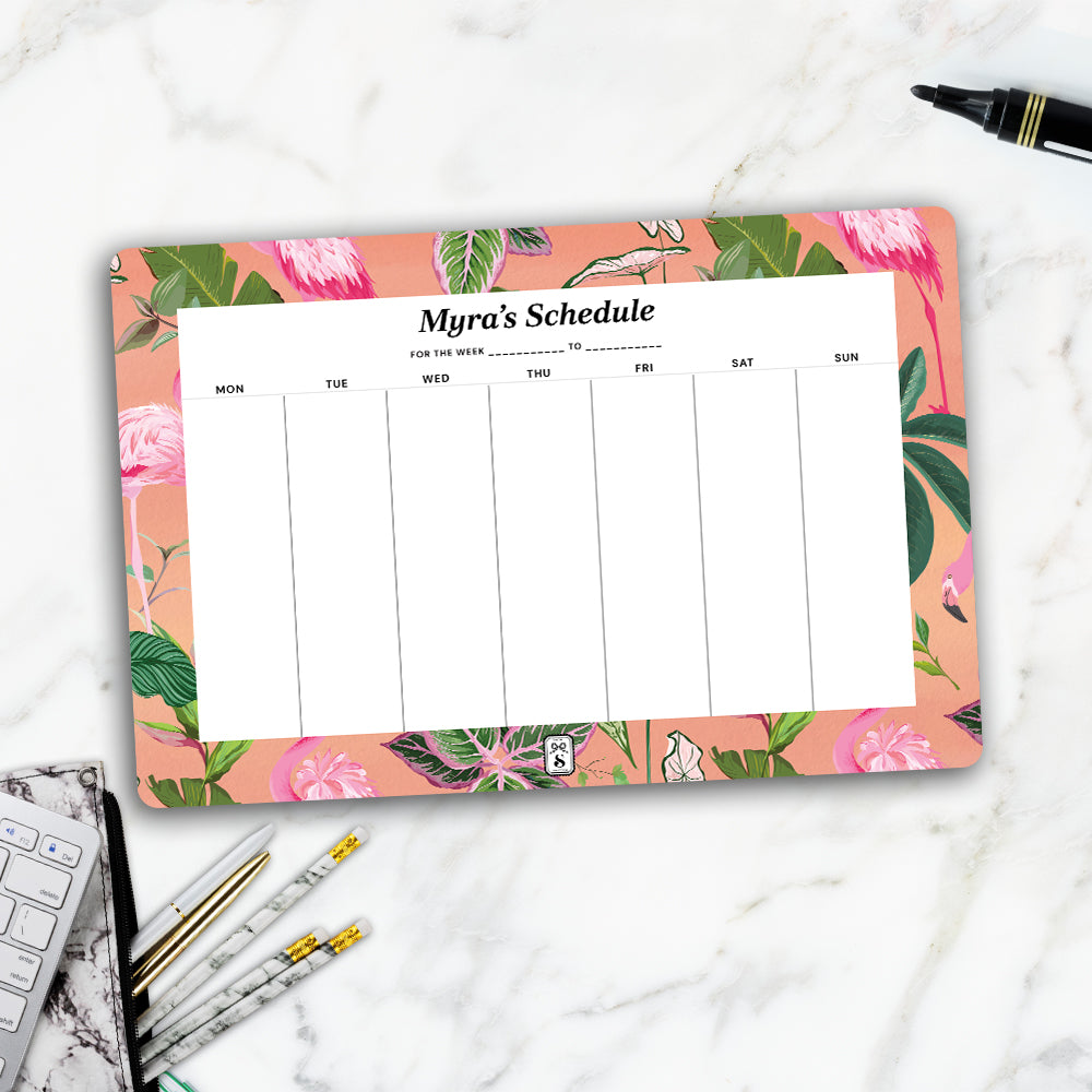 Flamingo Foliage Weekly Planner