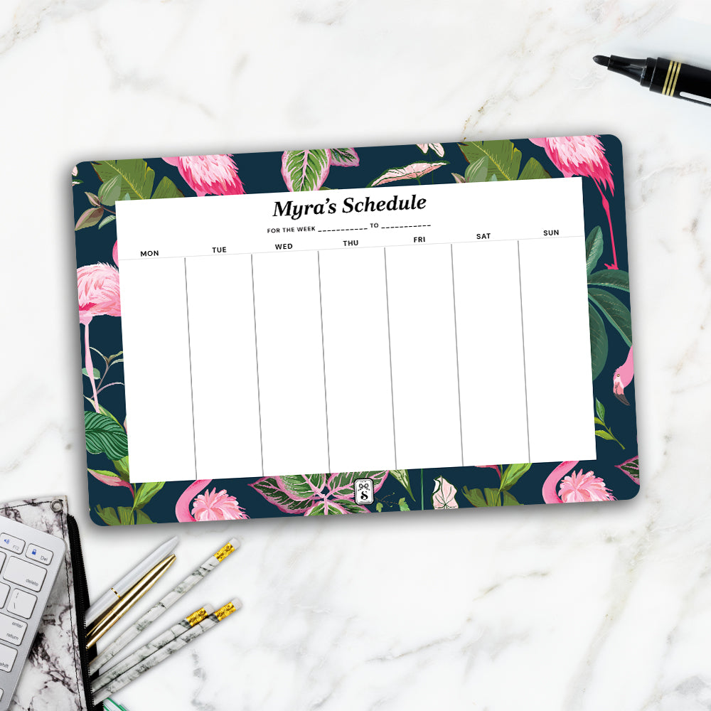 Flamingo Foliage Weekly Planner