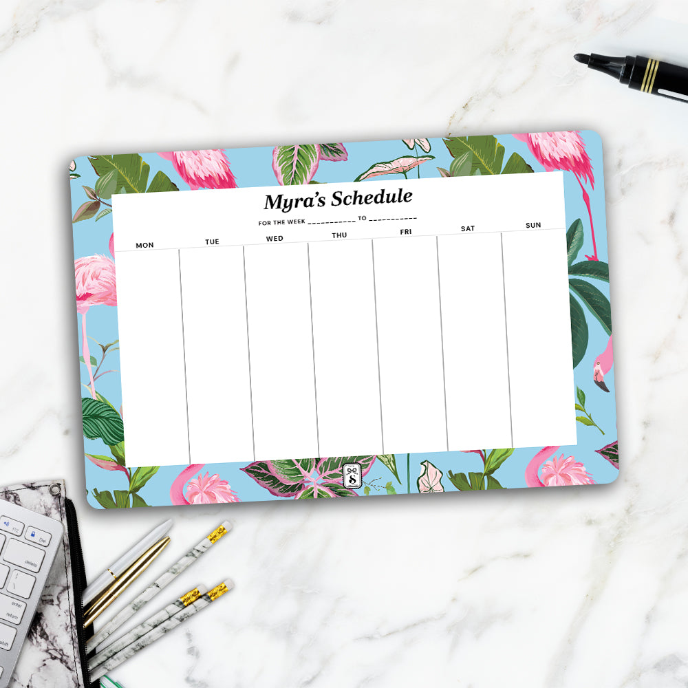 Flamingo Foliage Weekly Planner