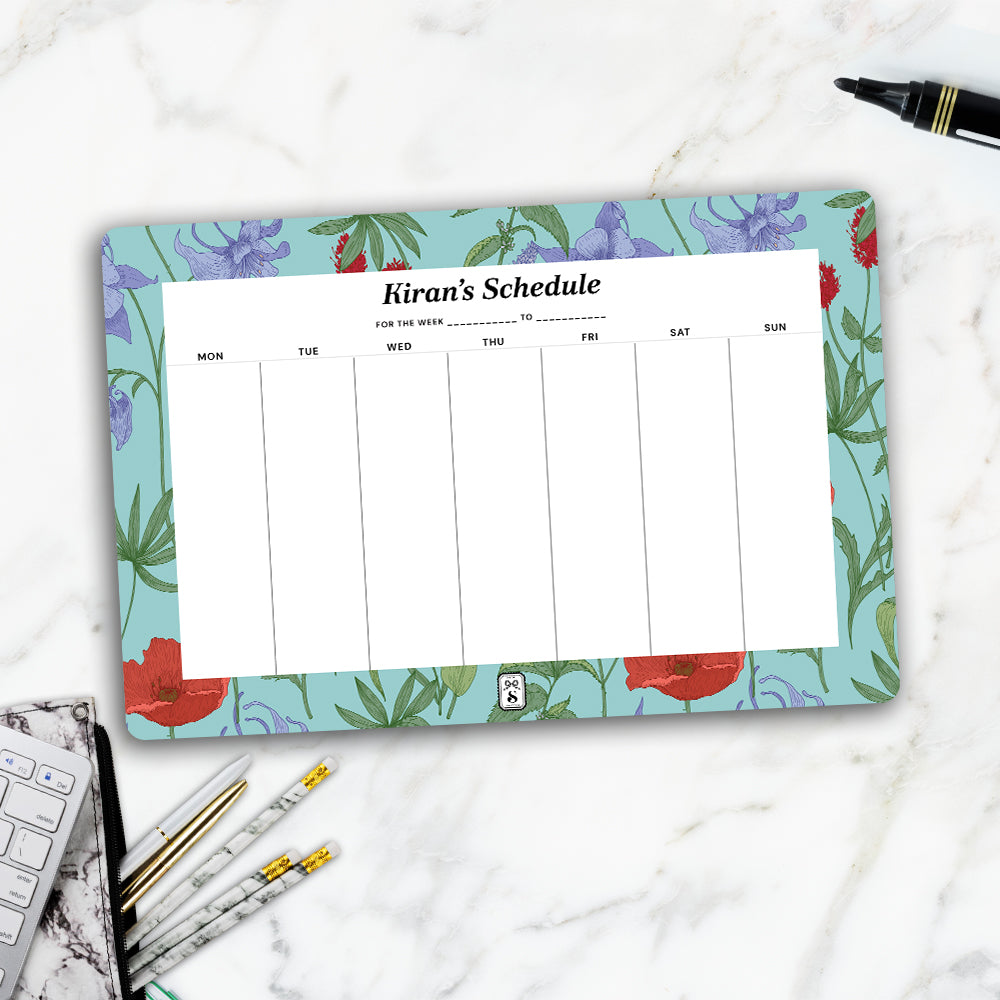 Scarlet Bloom Weekly Planner