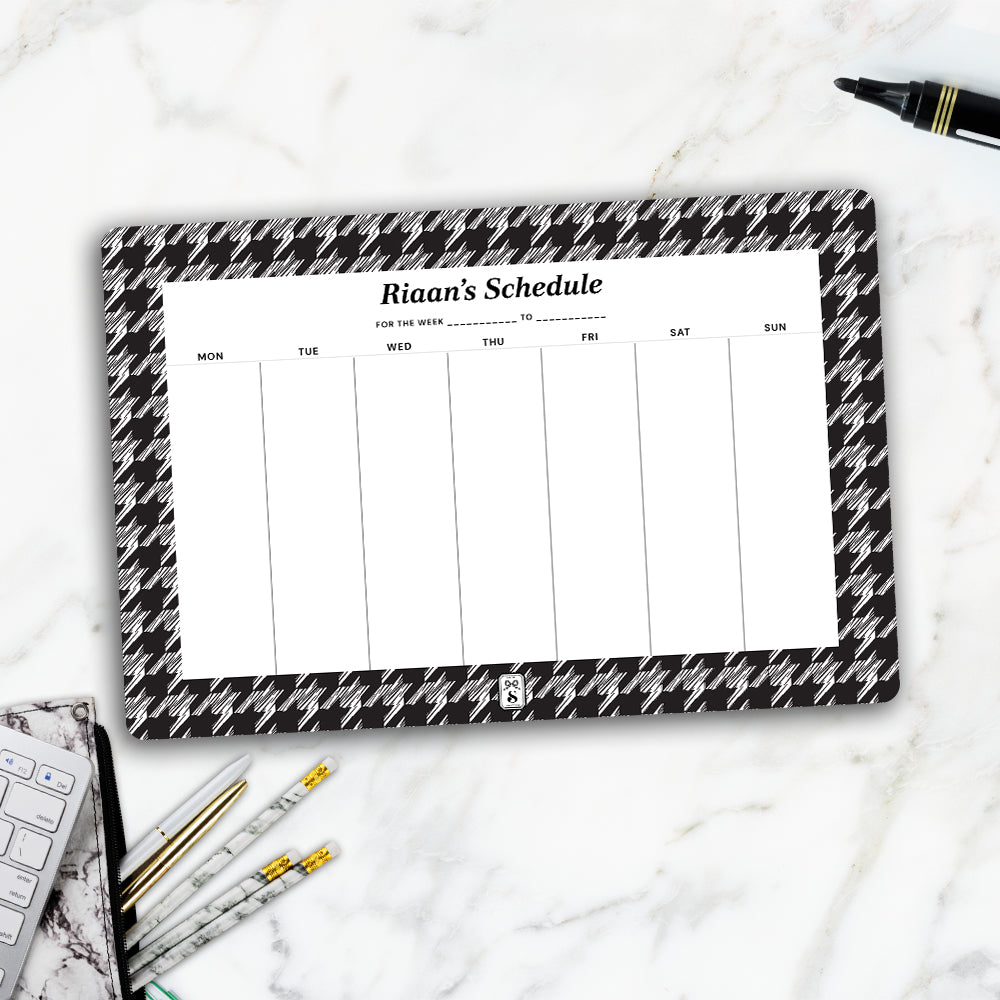 Houndstooth  Weekly Planner