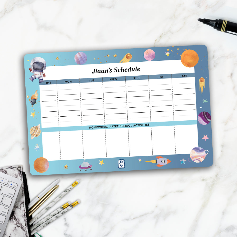 Lil Astronaut Kids Schedule Planner