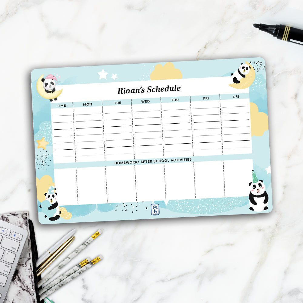 Lil Forest Friends Kids Schedule Planner