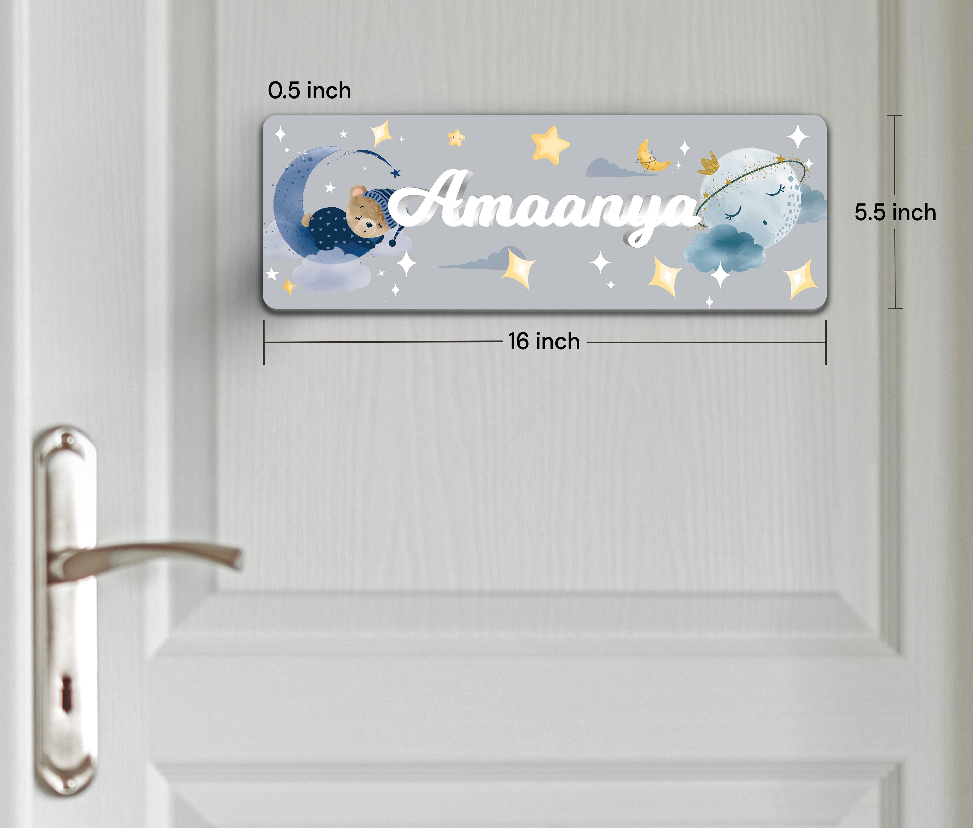 Moonlight Snuggles Name Plate (Petite) (kids)