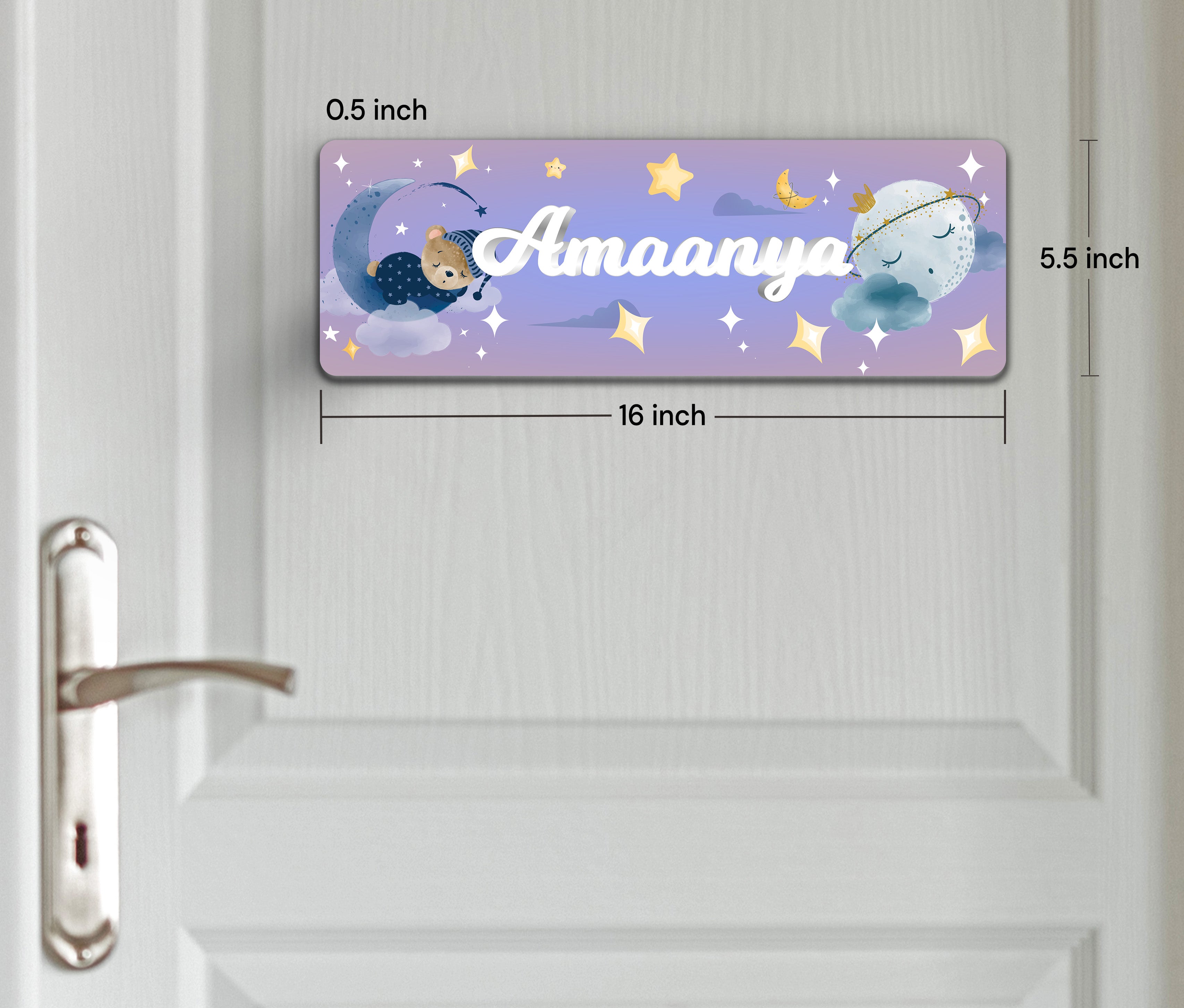 Moonlight Snuggles Name Plate (Petite) (kids)