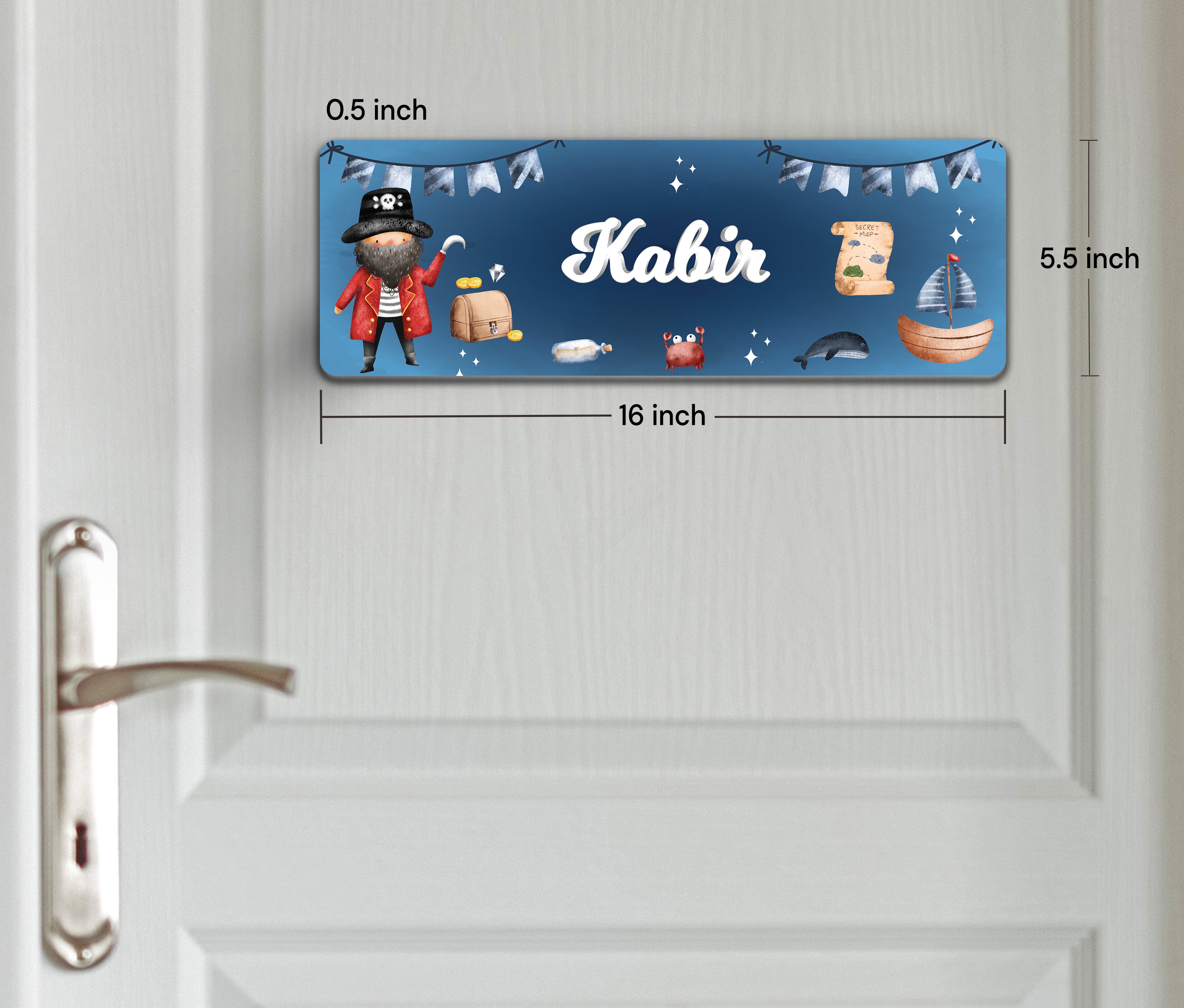 Treasure Island Name Plate (Petite) (kids)