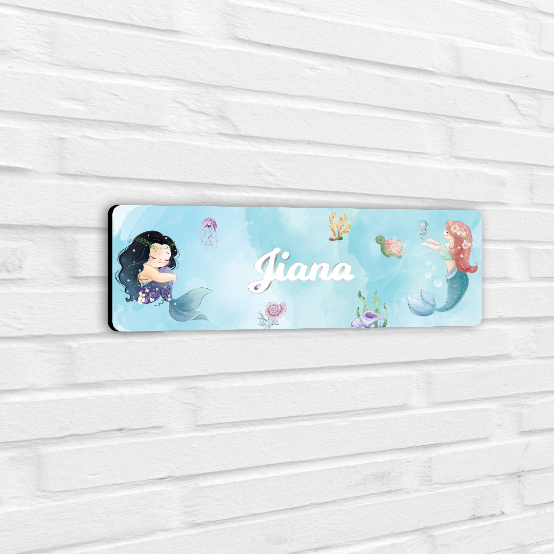 Mermaid Magic Name Plate (Petite) (kids)