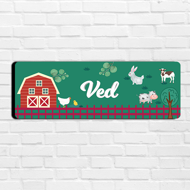 Farm Friends Name Plate (Petite) (kids)