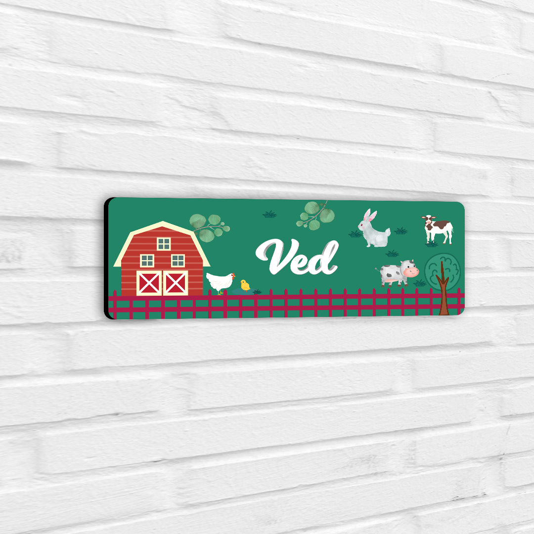 Farm Friends Name Plate (Petite) (kids)