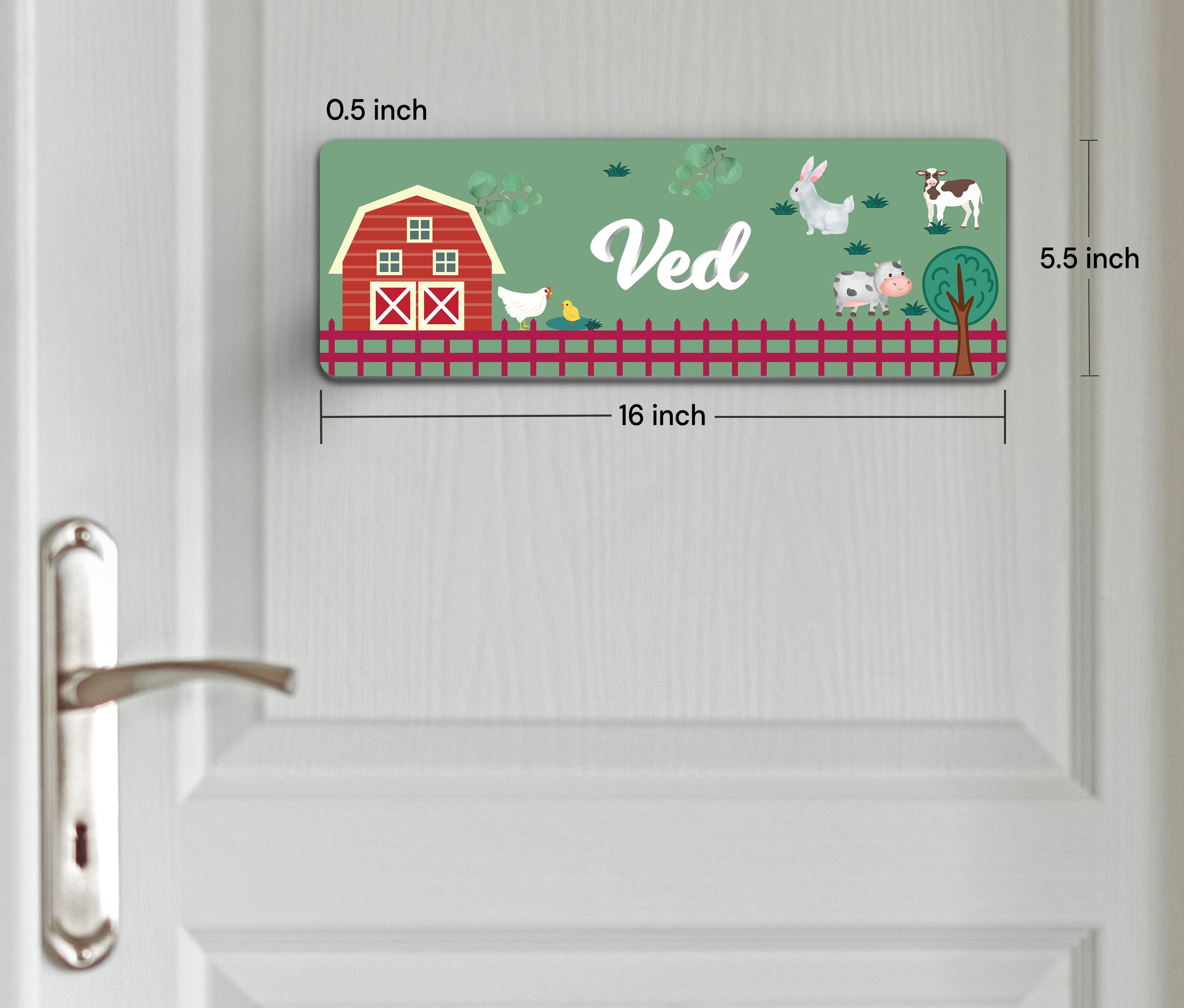 Farm Friends Name Plate (Petite) (kids)