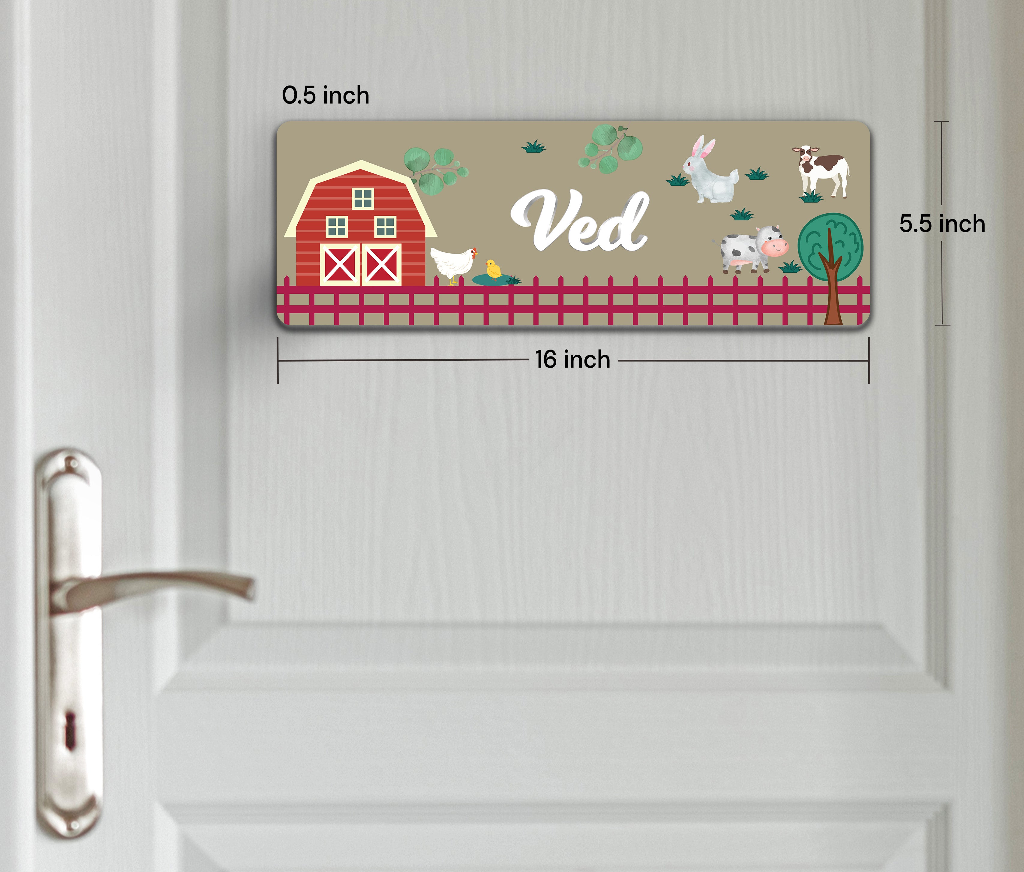 Farm Friends Name Plate (Petite) (kids)