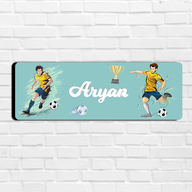 Football Fever Name Plate (Petite) (kids)