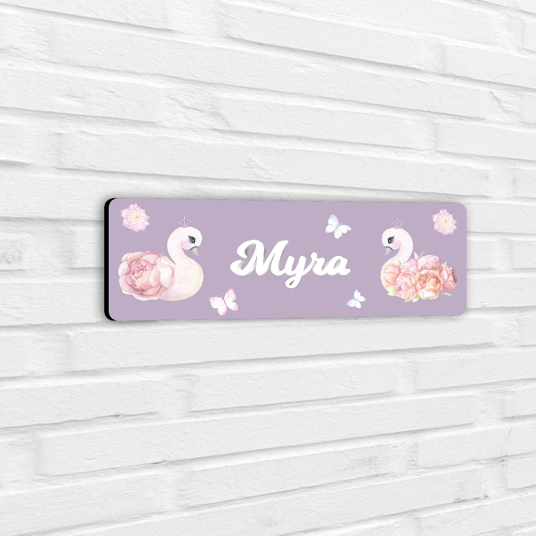 Swan Lake Garden Name Plate (Petite) (kids)