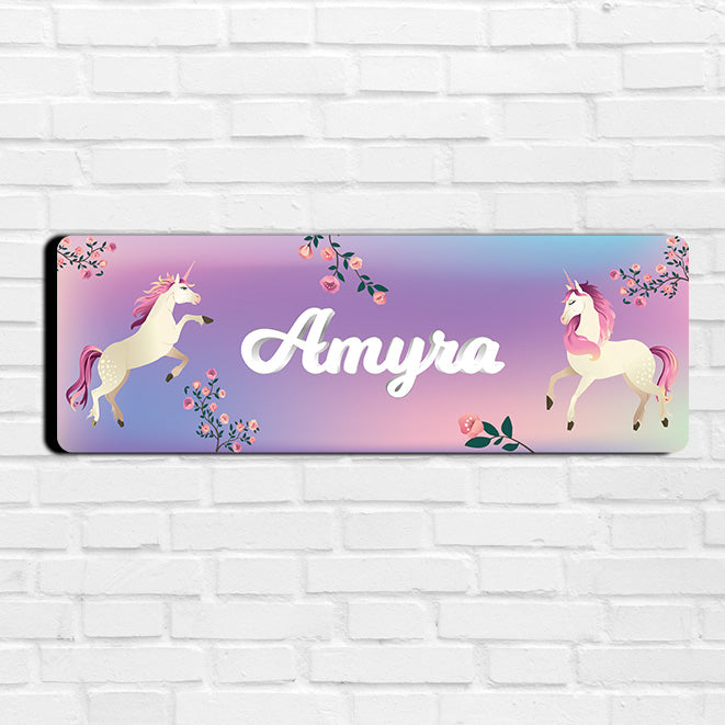 Unicorn Paradise Name Plate (Petite) (kids)