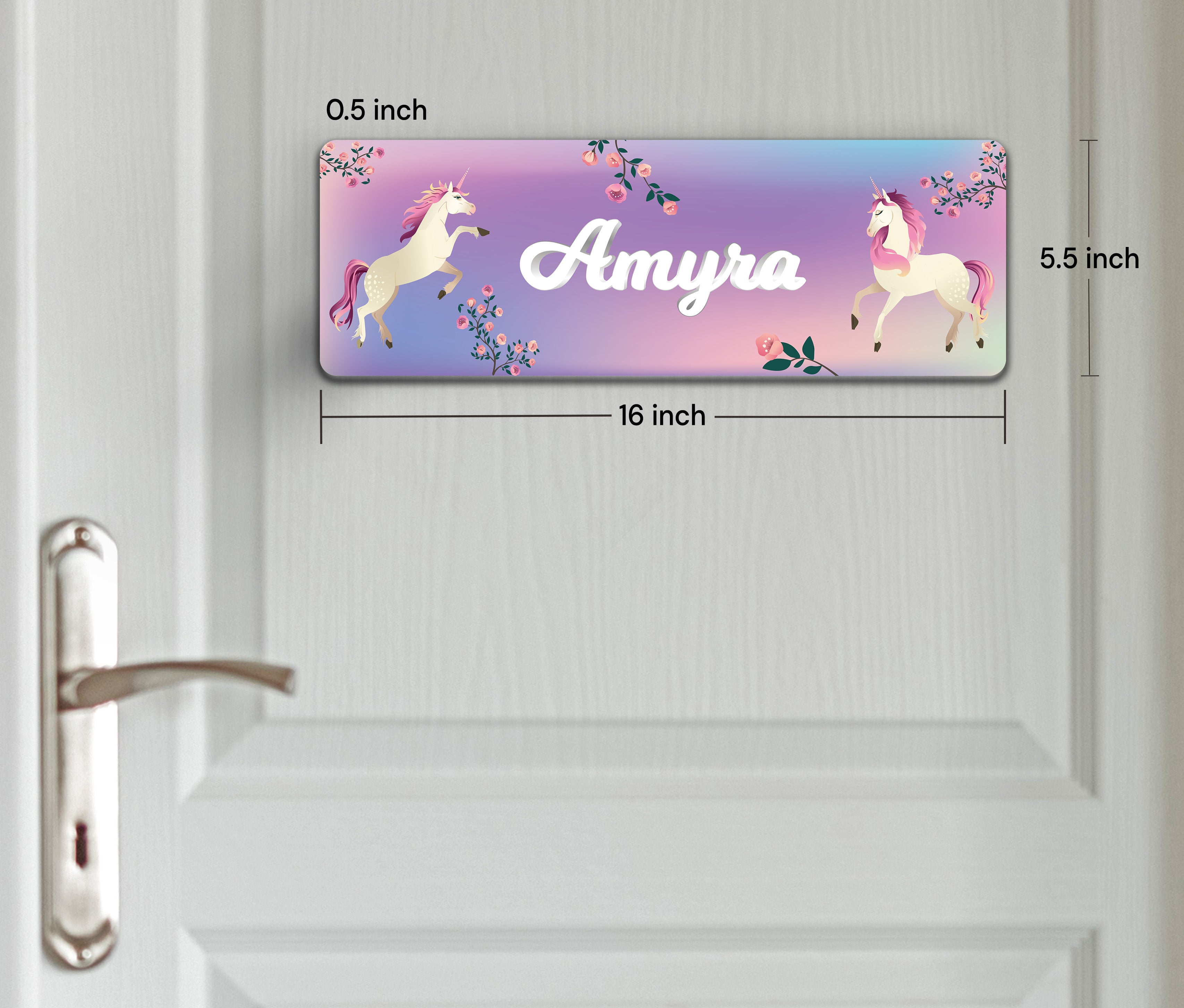 Unicorn Paradise Name Plate (Petite) (kids)