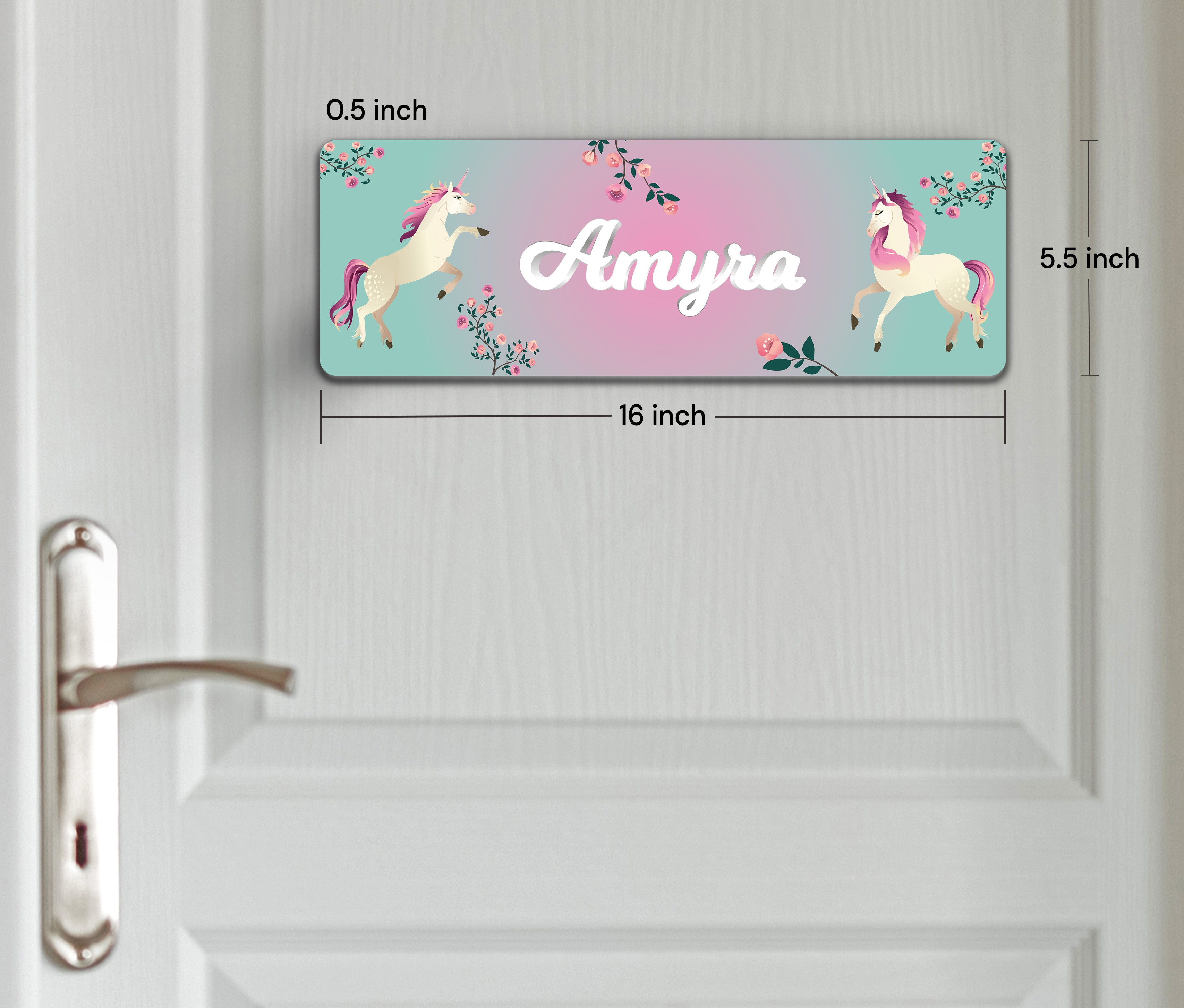 Unicorn Paradise Name Plate (Petite) (kids)