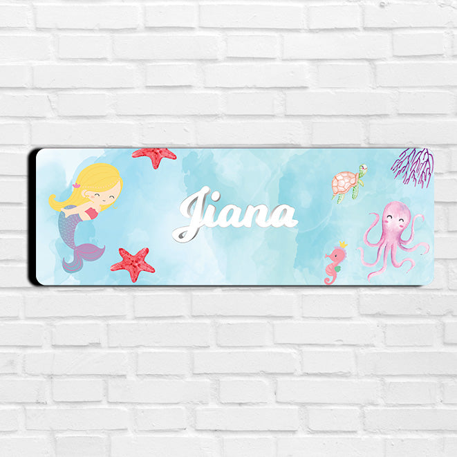 Lil Mermaid Name Plate (Petite) (kids)