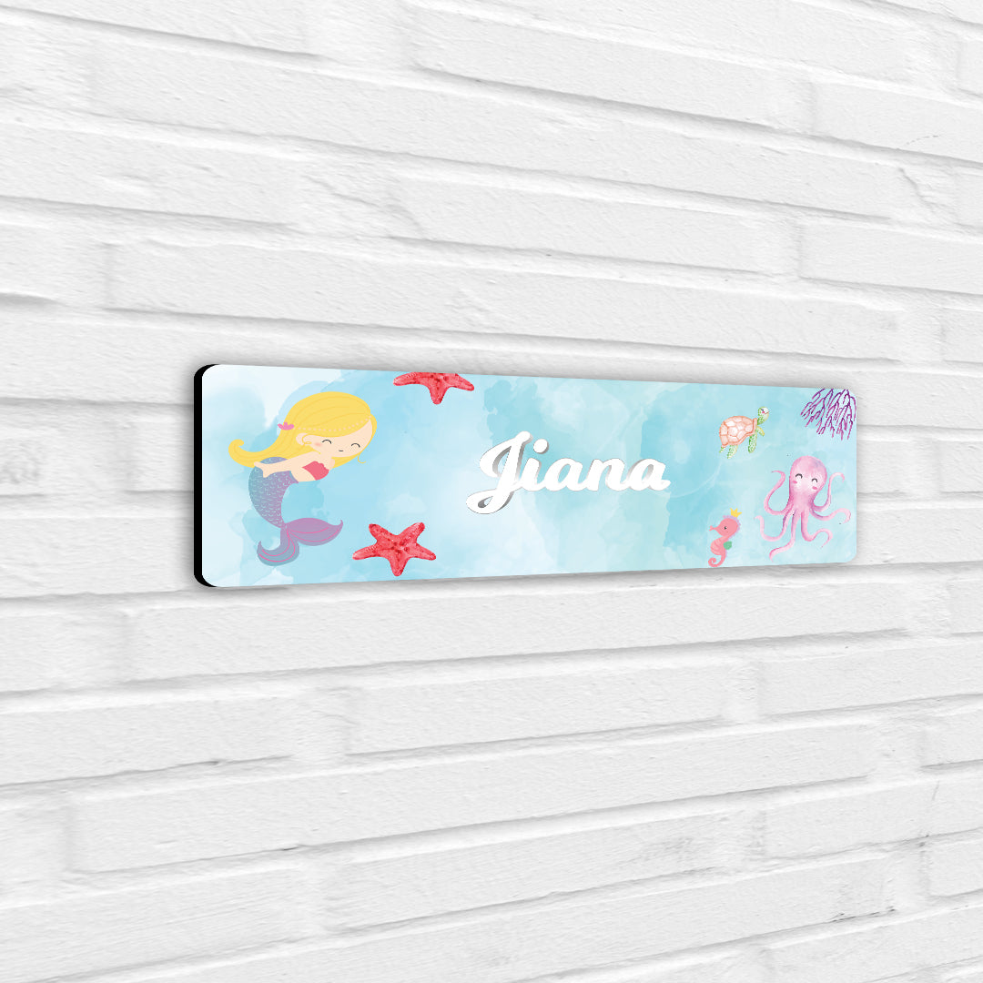 Lil Mermaid Name Plate (Petite) (kids)