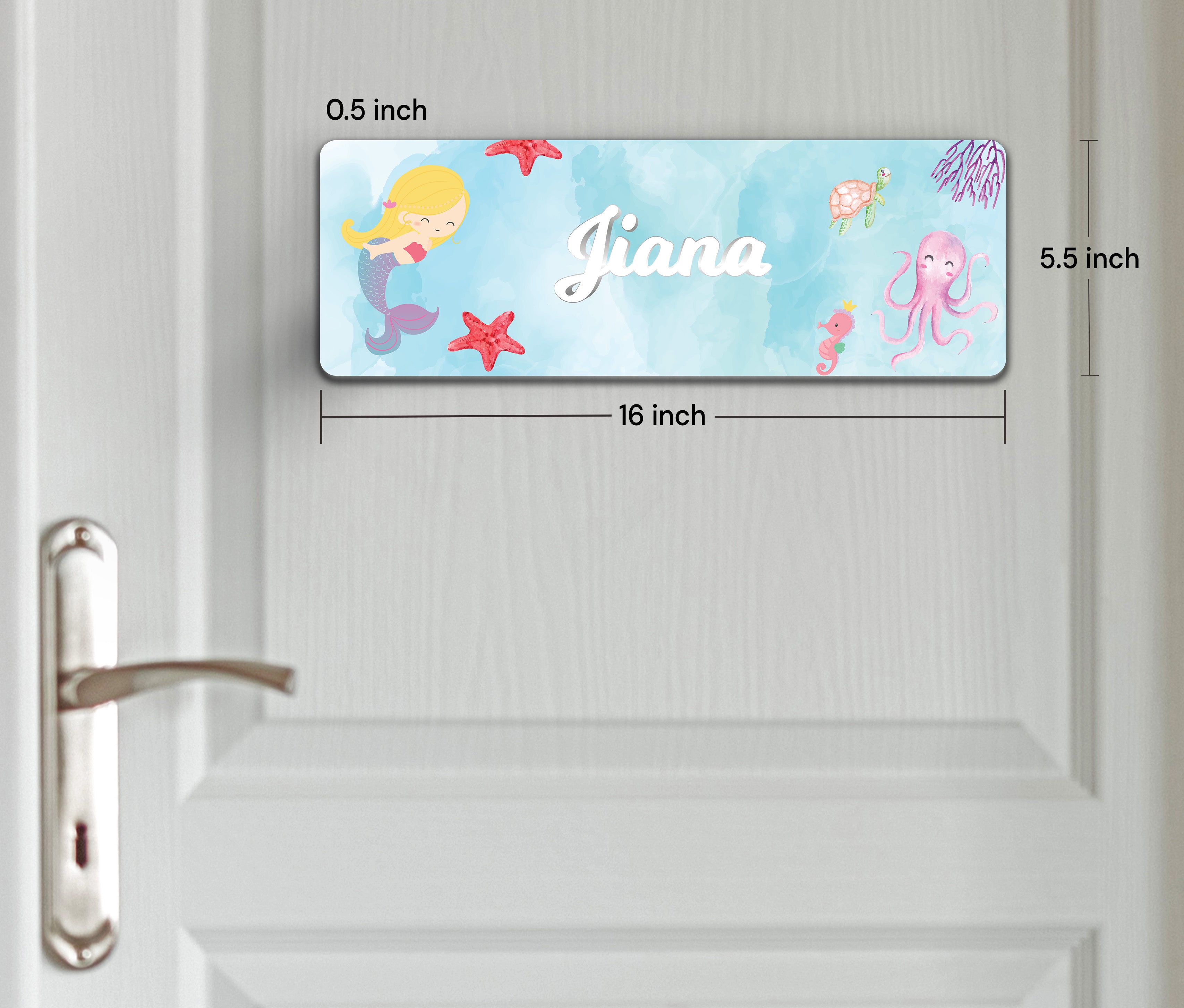 Lil Mermaid Name Plate (Petite) (kids)