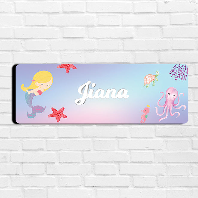 Lil Mermaid Name Plate (Petite) (kids)