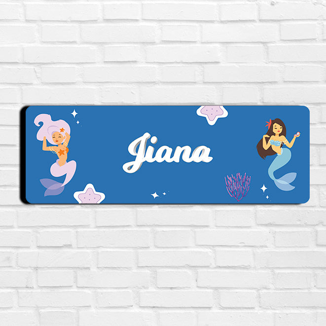 Sassy Mermaid Name Plate (Petite) (kids)