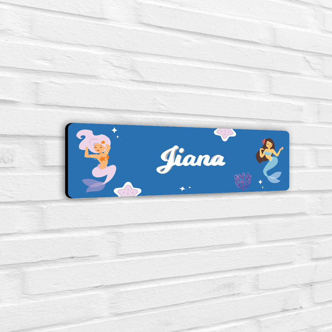 Sassy Mermaid Name Plate (Petite) (kids)