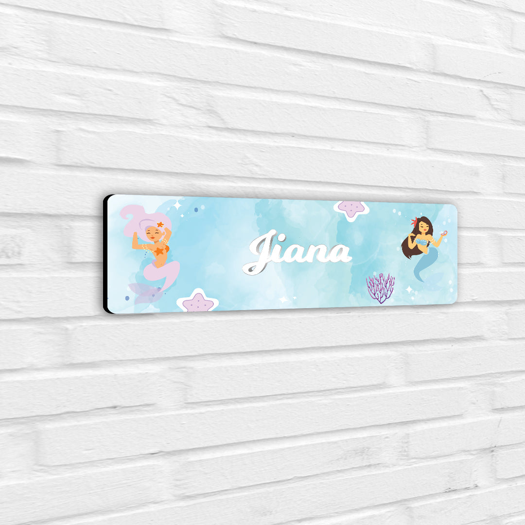 Sassy Mermaid Name Plate (Petite) (kids)