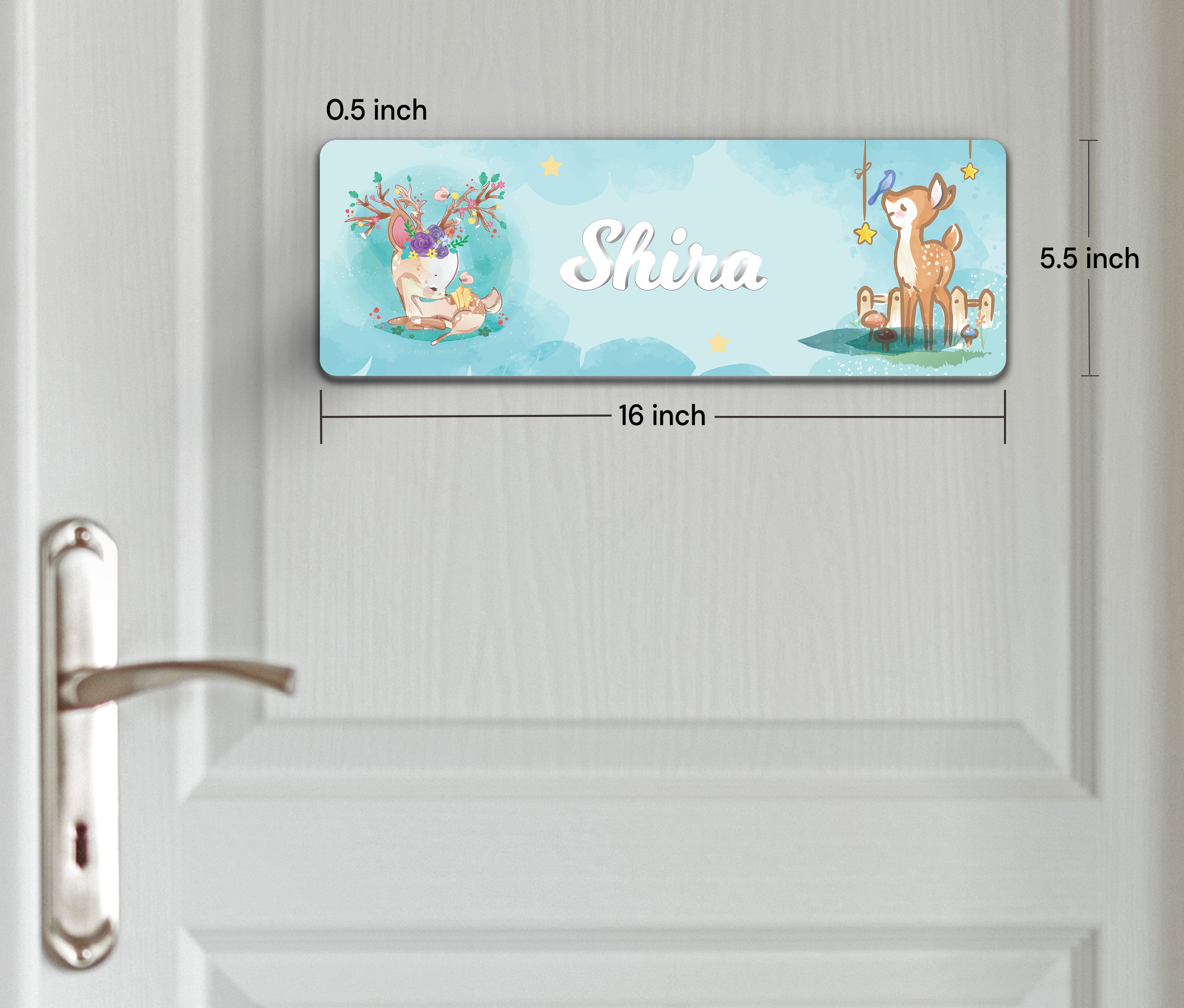 Lil Forest Friends Name Plate (Petite) (kids)