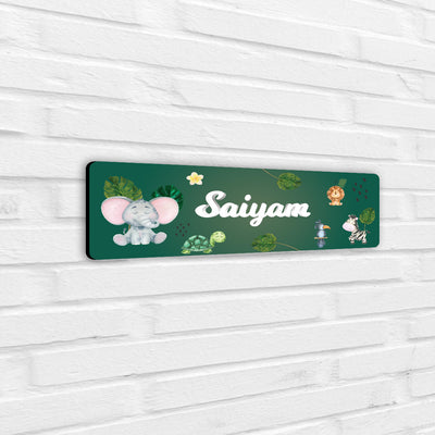 Jungle Friends Name Plate (Petite) (kids)