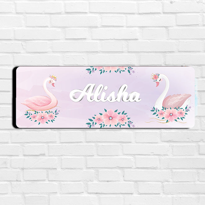 Swan Princess Name Plate (Petite) (kids)