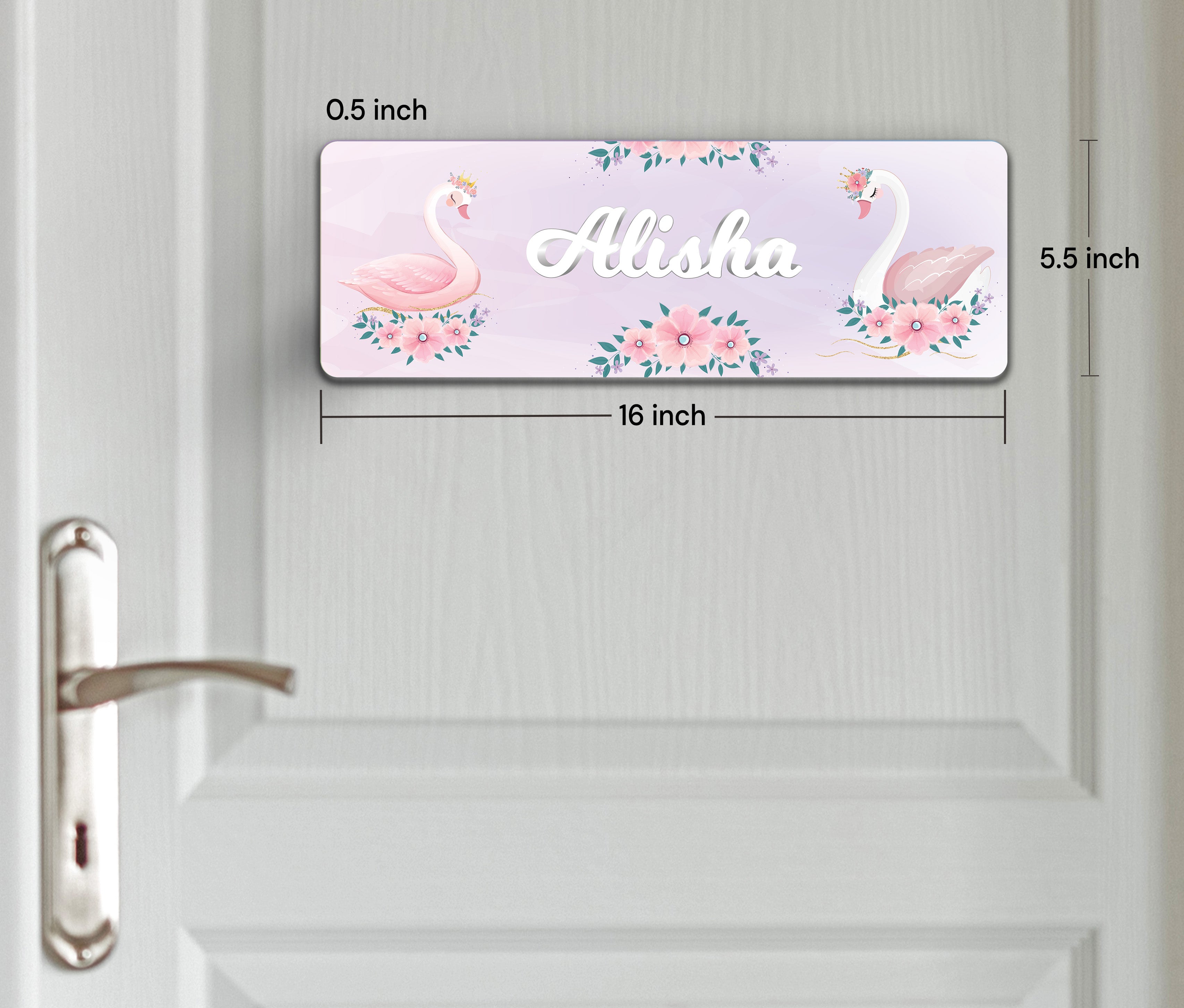 Swan Princess Name Plate (Petite) (kids)