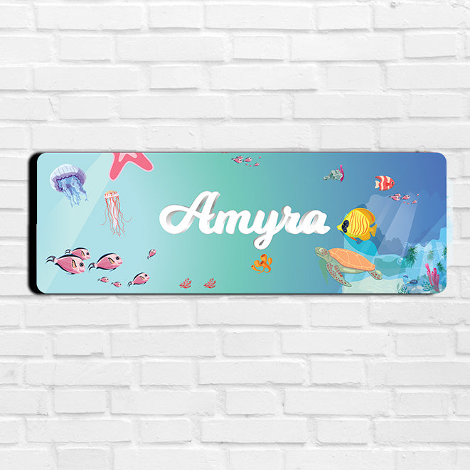 Ocean Bed Name Plate (Petite) (kids)