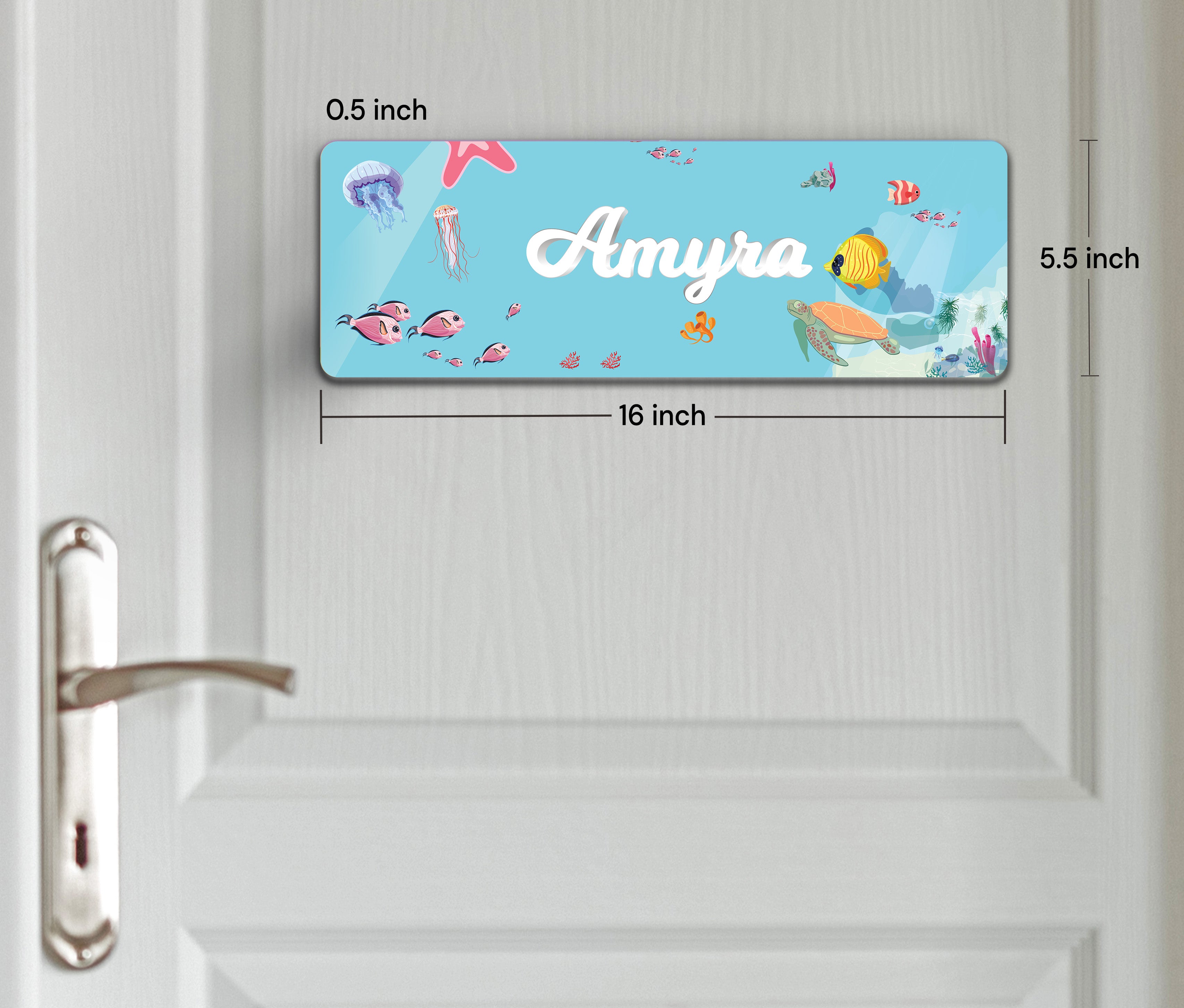 Ocean Bed Name Plate (Petite) (kids)