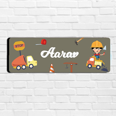 Little Builder Name Plate (Petite)