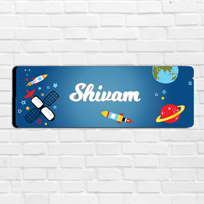 Space Satellites Name Plate (Petite) (kids)