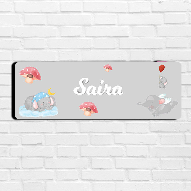 Red Balloon Ellie Name Plate (Petite) (kids)