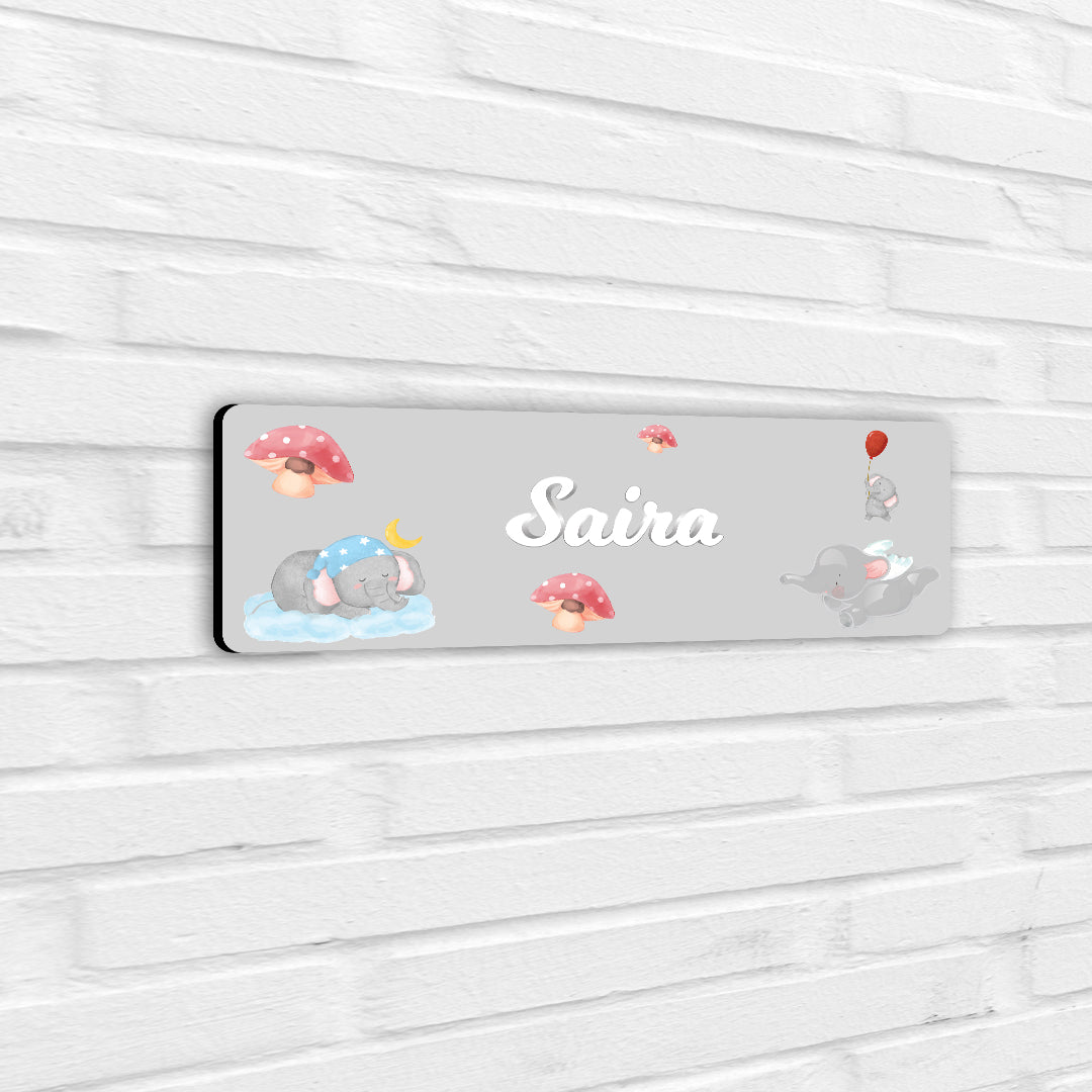 Red Balloon Ellie Name Plate (Petite) (kids)