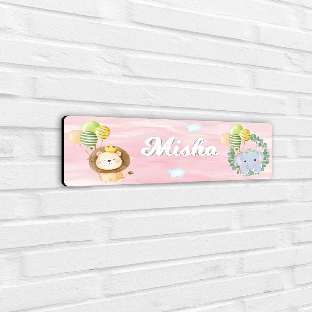 Safari Soiree Name Plate (Petite) (kids)