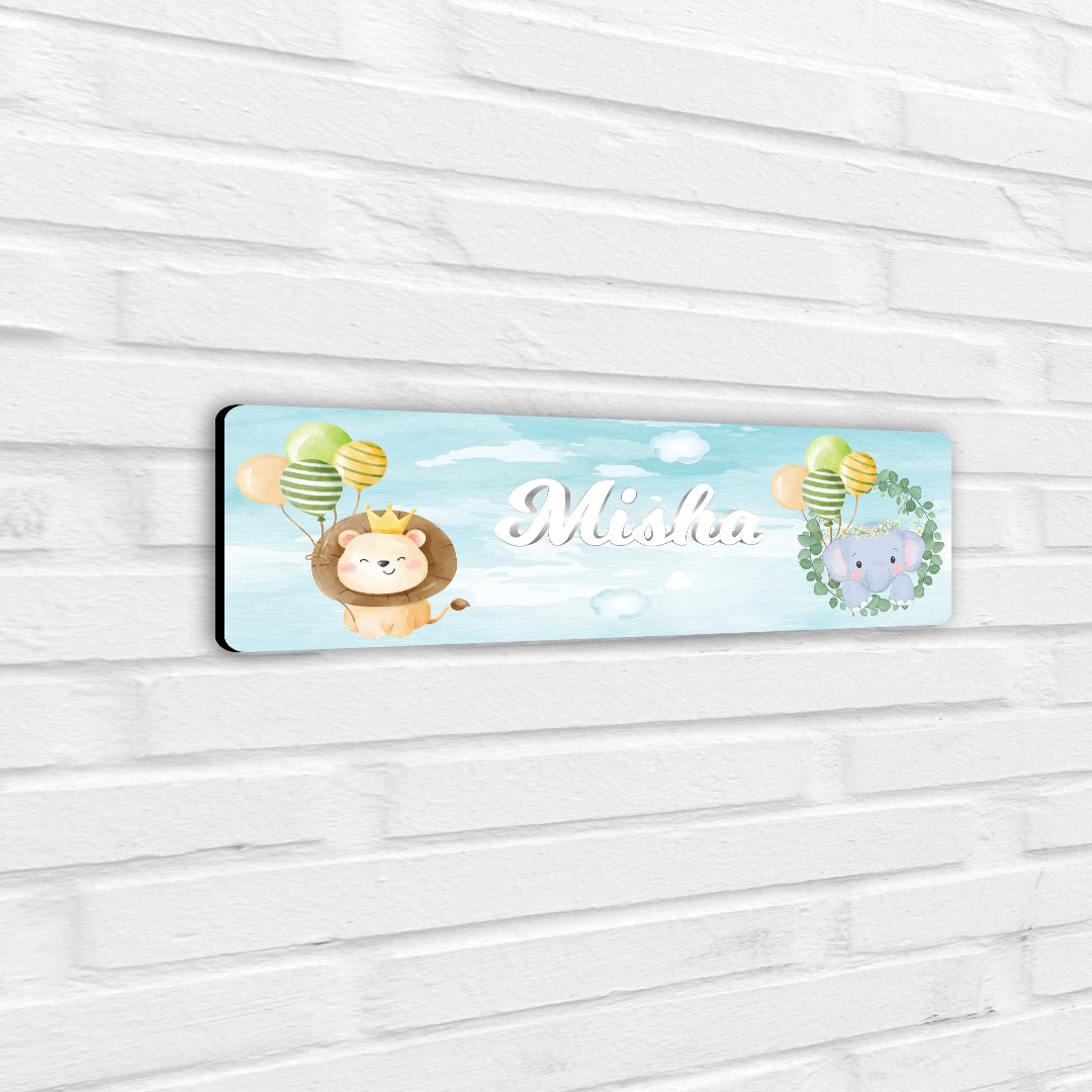 Safari Soiree Name Plate (Petite) (kids)