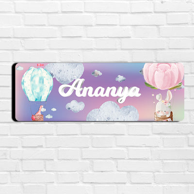 Happy Ballooners Name Plate (Petite) (kids)