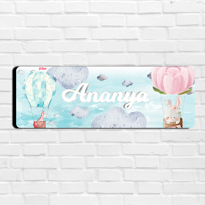 Happy Ballooners Name Plate (Petite) (kids)