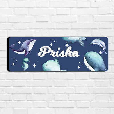 Midnight Ocean Name Plate (Petite)
